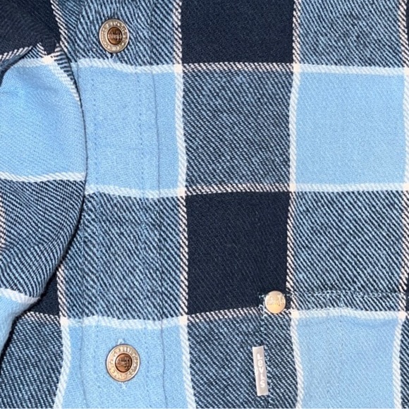 Levi’s SilverTab Oversized Buffalo Check Plaid Flannel Shirt - Picture 3 of 12
